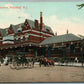 PLAINFIELD NJ RAILROAD RAILWAY STATION TRAIN DEPOT ANTIQUE POSTCARD