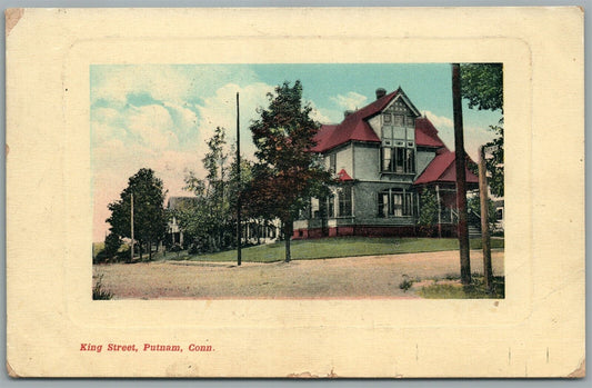 PUTNAM CT KING STREET ANTIQUE POSTCARD