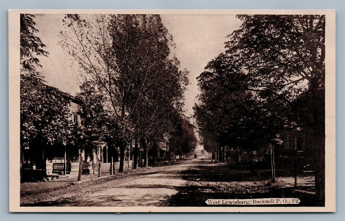 WEST LEWISBURG PA BUCKNELL P.O. ANTIQUE POSTCARD