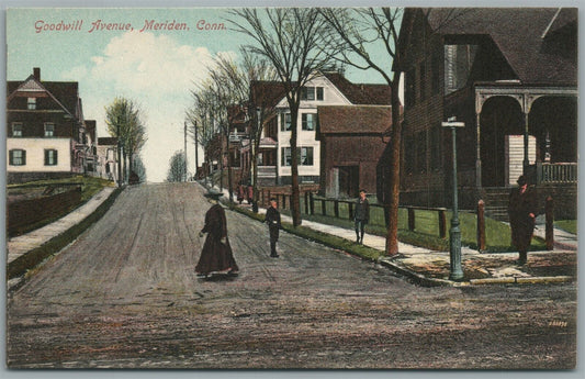 MERIDEN CT GOODWILL AVENUE ANTIQUE POSTCARD