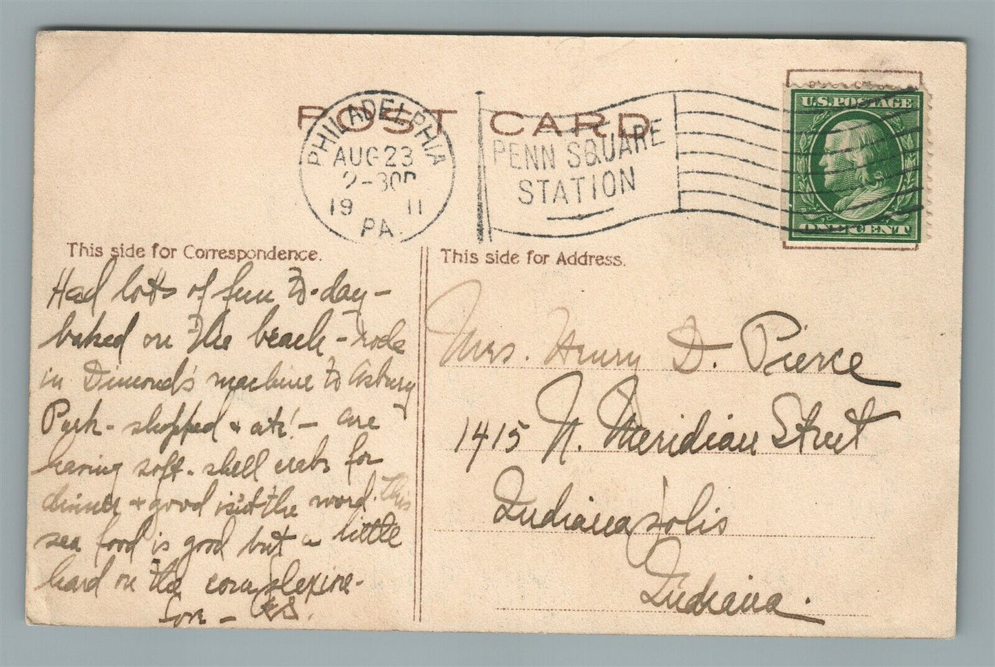 ASBURY PARK NJ BATHING AT 2nd AVENUE ANTIQUE POSTCARD