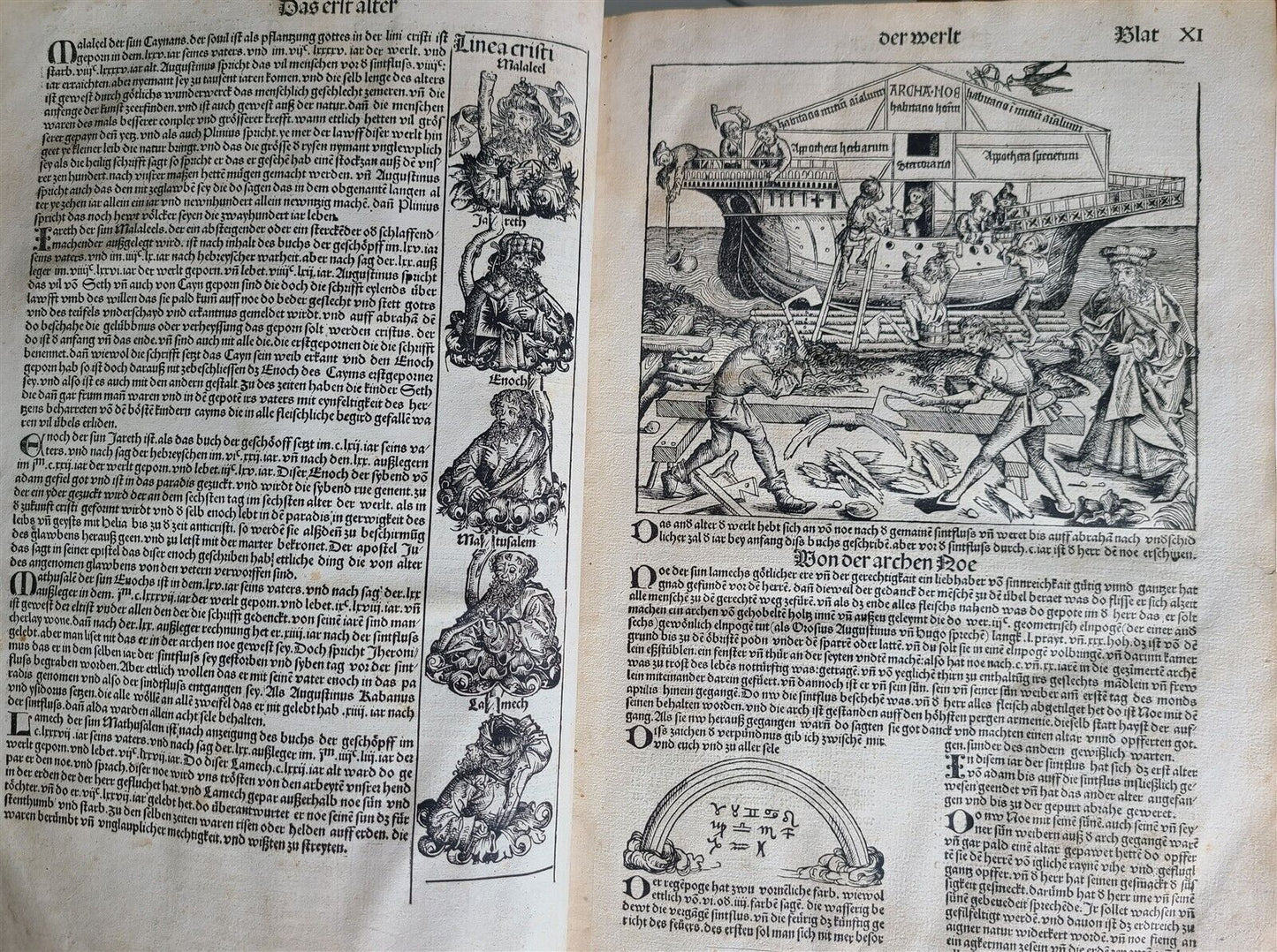 1493 NUREMBERG CHRONICLE antique INCUNABULA Liber chronicarum HARTMANN SCHEDEL