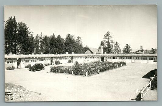 GOLD BEACH OR AUTO PARK VINTAGE REAL PHOTO POSTCARD RPPC