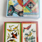 LOT OF 2  PLAYING CARDS DOUBLE DECKS - HALLMARK PATCHWARK & BIRDS BACK