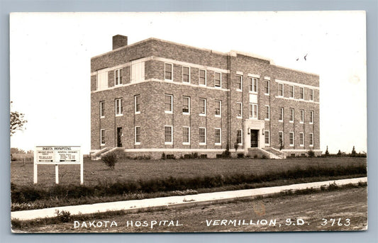 VERMILLON SD DAKOTA HOSPITAL 1947 VINTAGE REAL PHOTO POSTCARD RPPC