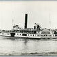 STEAMBOAT WARWICK VINTAGE REAL PHOTO POSTCARD RPPC