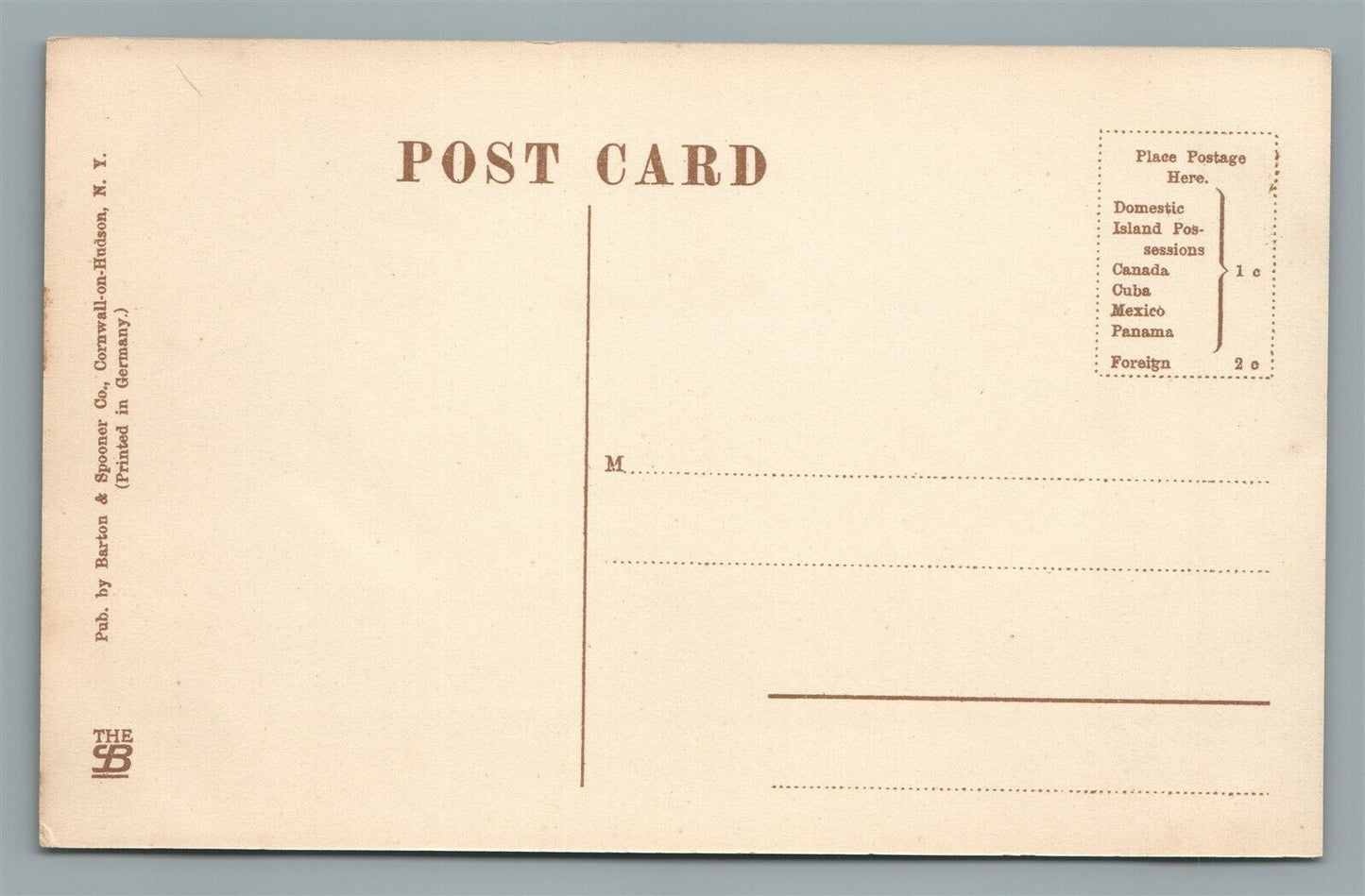 CATSKILL MTS NY ROAD BETWEEN MT. PLEASANT & THE CORNERS ANTIQUE POSTCARD