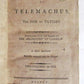 1797 ADVENTURES of TELEMACHUS antique printed in BOSTON AMERICANA