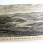 BALD EAGLE VALLEY STATE COLLEGE PA VIEWS 5 PARTS FOLDING VINTAGE POSTCARD