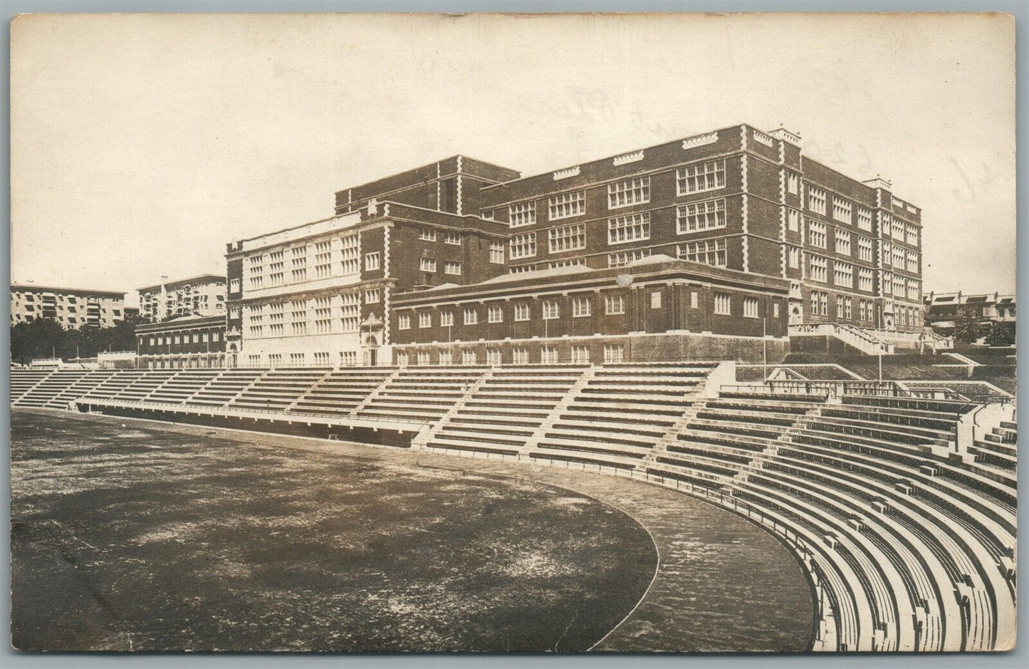 STADIUM ANTIQUE REAL PHOTO POSTCARD RPPC