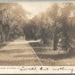 SAVANNAH GA COLONIAL PARK ANTIQUE REAL PHOTO POSTCARD RPPC