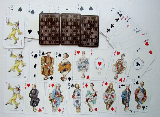 VINTAGE DECK OF PIATNIK AUSTRIAN PLAYING CARDS EUROPEAN ROYALTY & NOBLES DESIGN