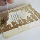 ANTIQUE ROMANTIC MESSAGE CARD LACE FOIL SMALL SIZE