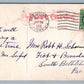 DES MOINES IA LOCUST STREET ANTIQUE POSTCARD