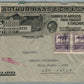 BRAZIL SAO PAULO VINTAGE COVER w/ STAMPS