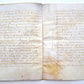 1645 MANUSCRIPT on VELLUM antique LAW DOCUMENT in FRENCH 10 leaves