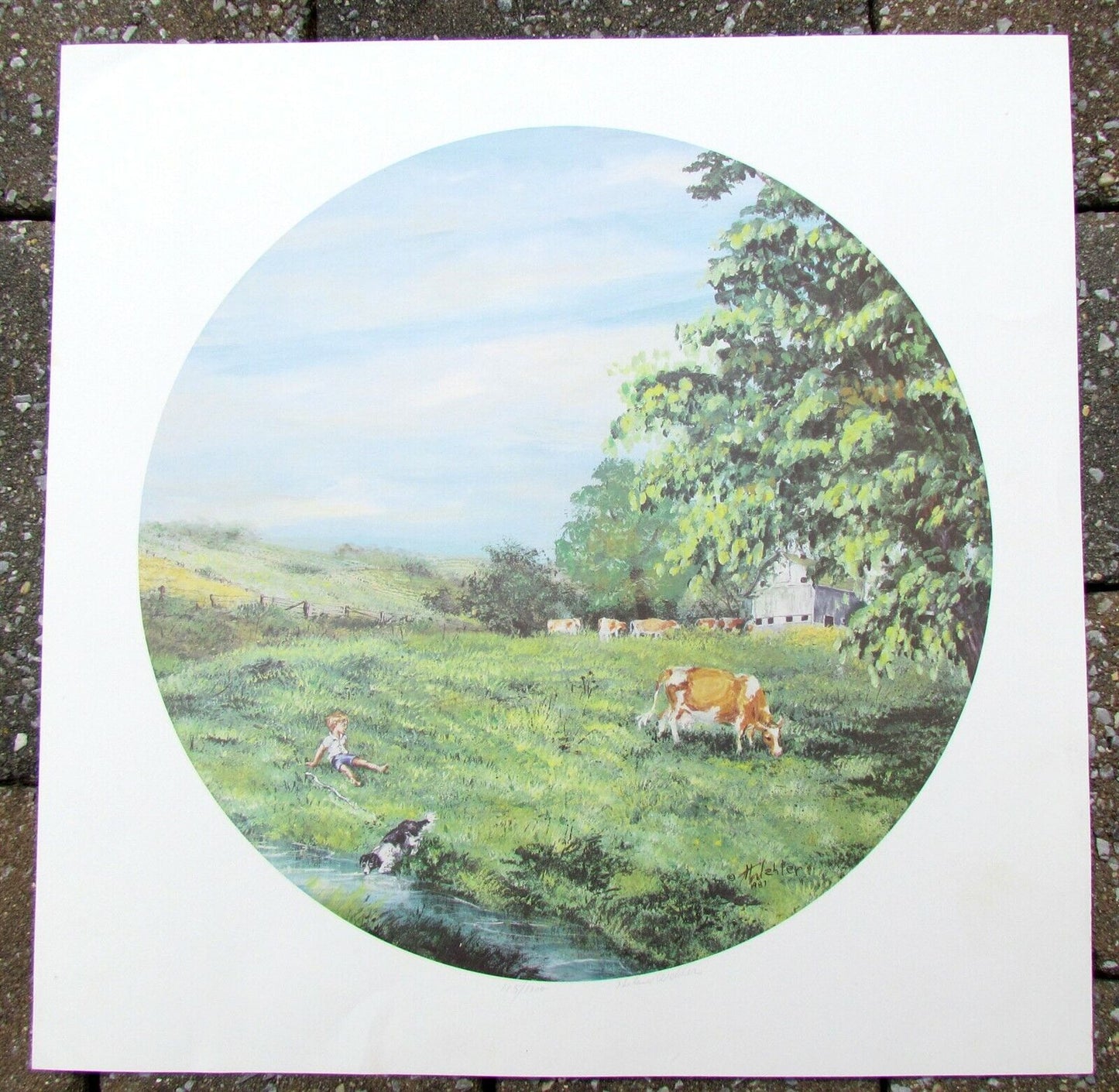 1987 vintage LIMITED EDITION SIGNED NUMBERED PRINT