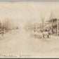 FRANKLIN VT STREET SCENE ANTIQUE REAL PHOTO POSTCARD RPPC