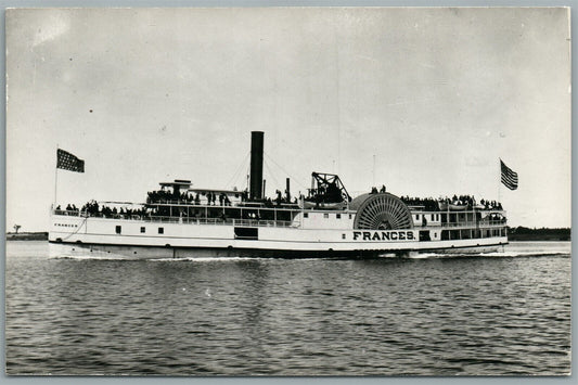 STEAMBOAT FRANCES VINTAGE REAL PHOTO POSTCARD RPPC