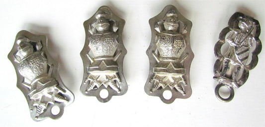 SET of 4 ANTIQUE SWORD HANGER HOLDERS for MASONIC KNIGHT of TEMPLAR UNIFORM BELT