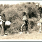 AMERICAN INDIANS DANCE ANTIQUE REAL PHOTO POSTCARD RPPC