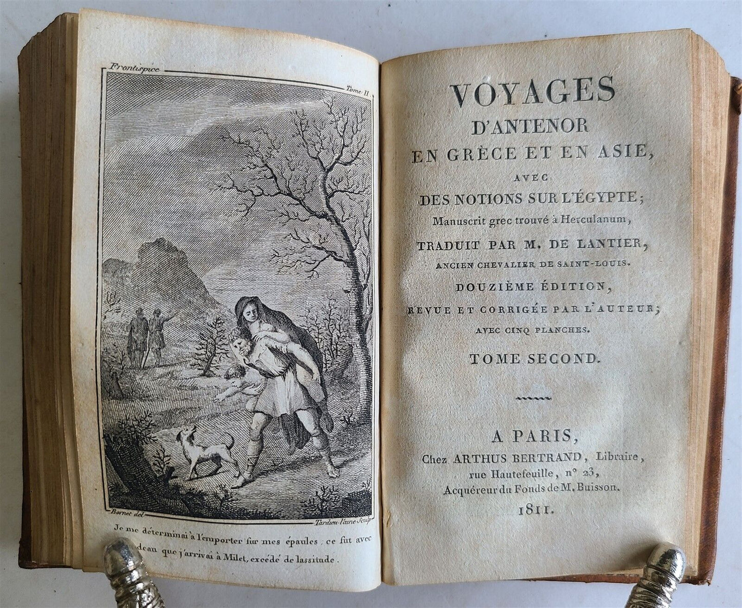 1811 ANTENOR'S TRAVELS Voyages d'Antenor en Grece et en Asie ANTIQUE iilustrated