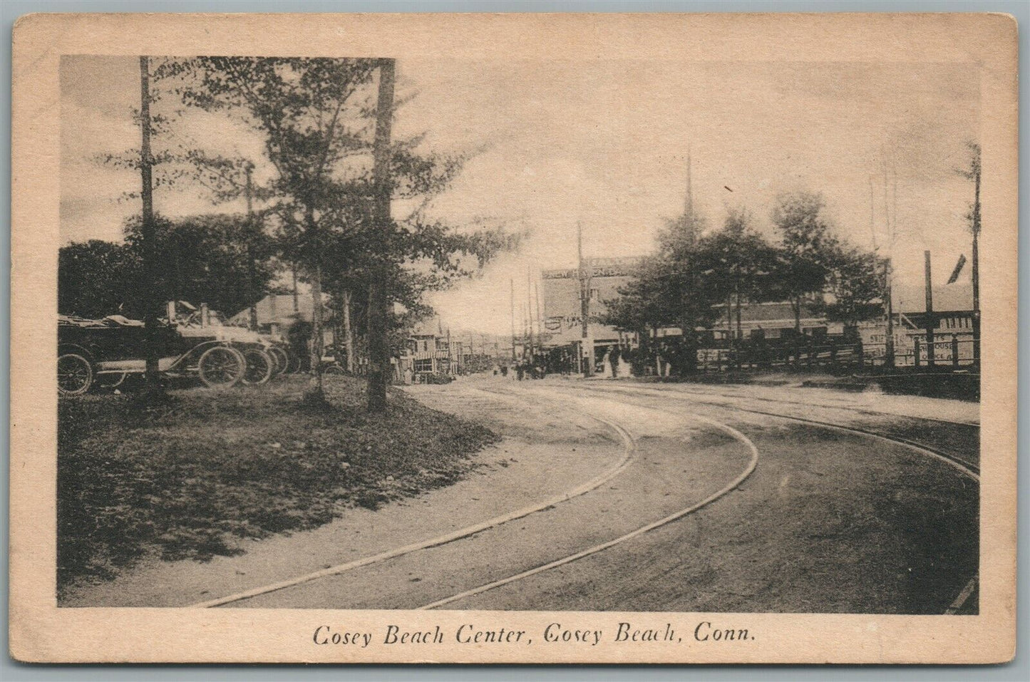 COSEY BEACH CENTER CT ANTIQUE POSTCARD