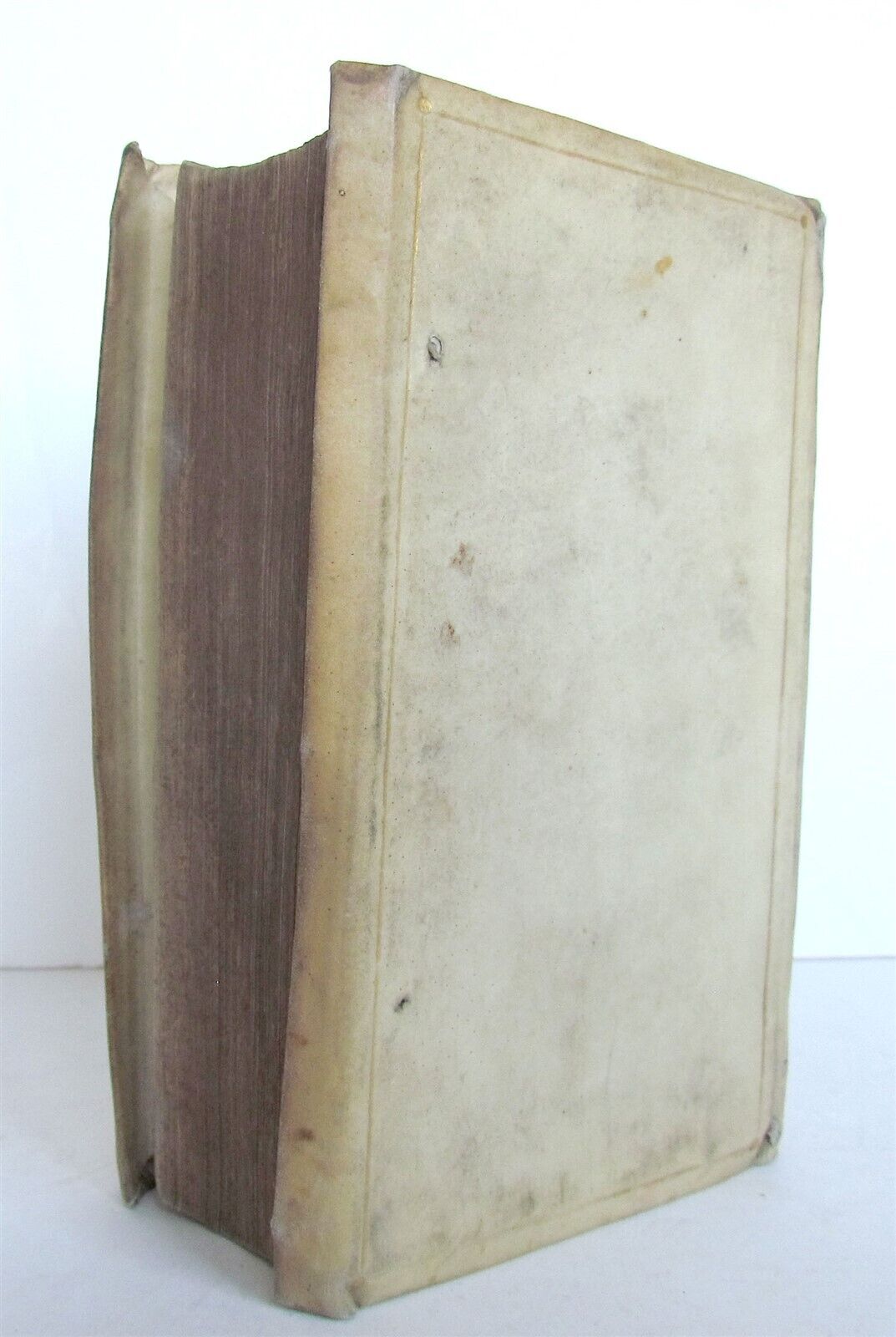 1592 LAW BOOK PRAECLARISSIMI COMMENTARII antique Jacques Cujas in LATIN vellum