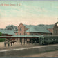 DOVER NJ RAILROAD STATION RAILWAY TRIN DEPOT ANTIQUE POSTCARD