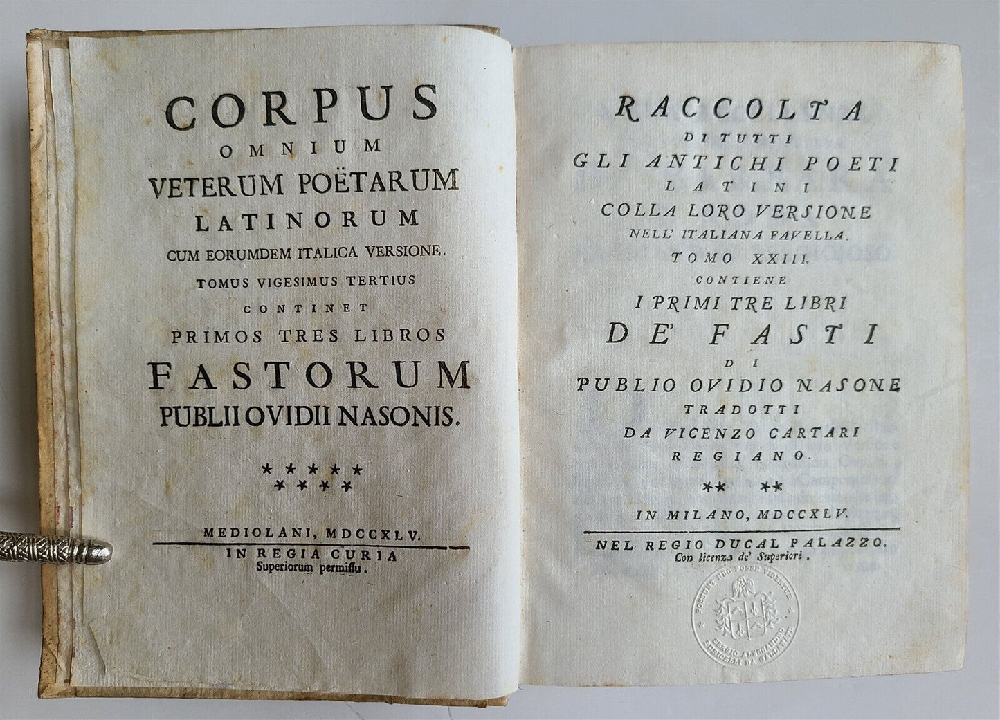 1731-1749 CLASSIC LATIN POETRY 14 vols CORPUS OMNIUM VETERUM POETARUM antique