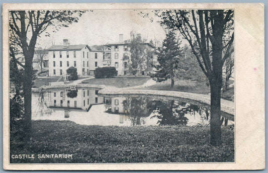CASTILE NY SANITARIUM ANTIQUE POSTCARD
