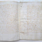 1645 MANUSCRIPT on VELLUM antique LAW DOCUMENT in FRENCH 10 leaves