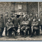 GERMAN RED CROSS OFFICERS WWI ANTIQUE REAL PHOTO POSTCARD RPPC