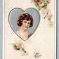 TO MY VALENTINE 1914 ANTIQUE SAMUEL SCHMUCKER EMBOSSED POSTCARD by JOHN WINSCH