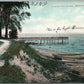 PERTH AMBOY NJ ALONG THE SHORE ANTIQUE POSTCARD