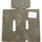 RUSSIAN ORTHODOX BRONZE ICON WALL CROSS antique 19th CENTURY RARE