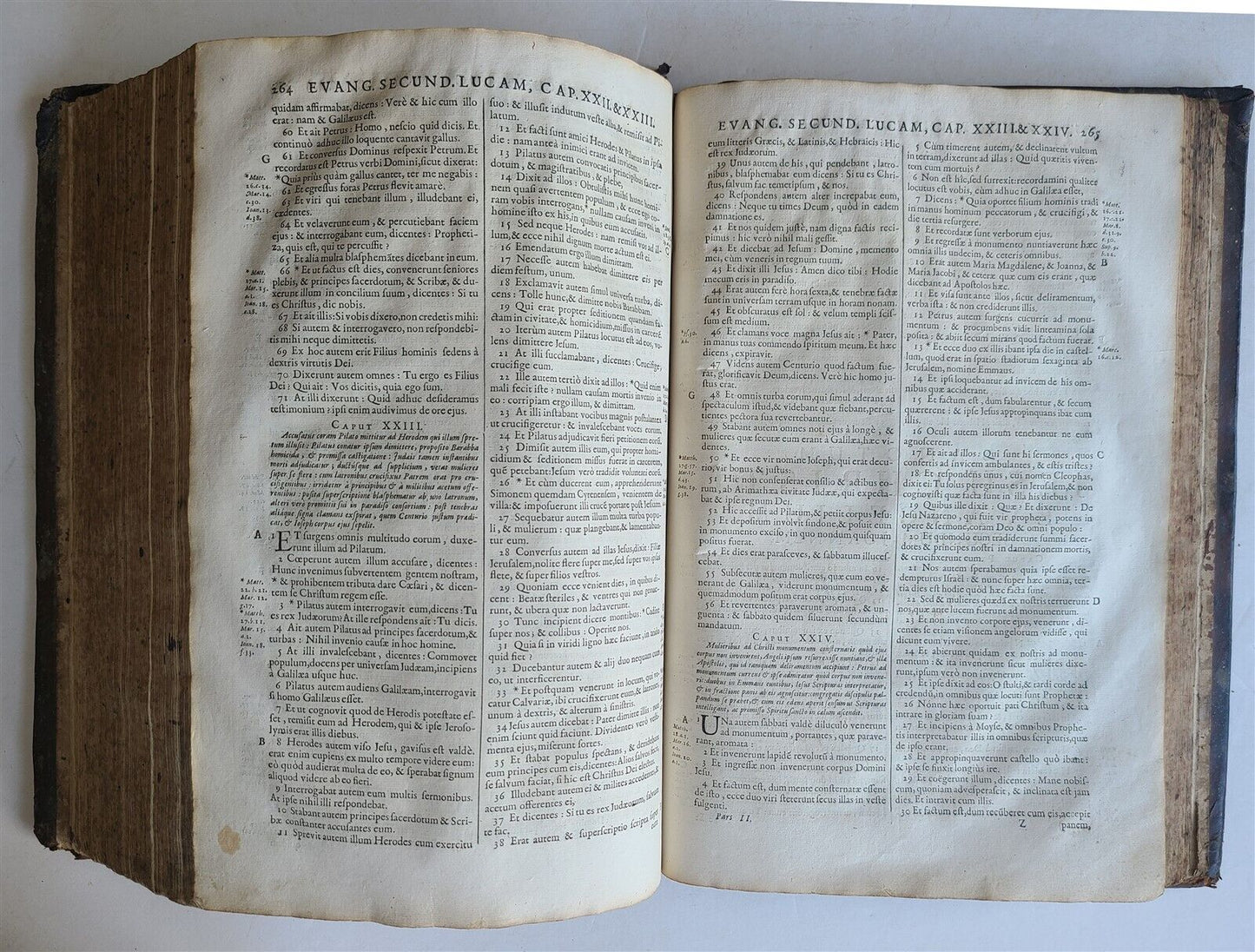 1675 BIBLE in LATIN ANTIQUE FOLIO printed in Lyon France