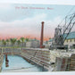 VINTAGE POSTCARD DRY DOCK CHARLESTOWN MASSACHUSETTS ship