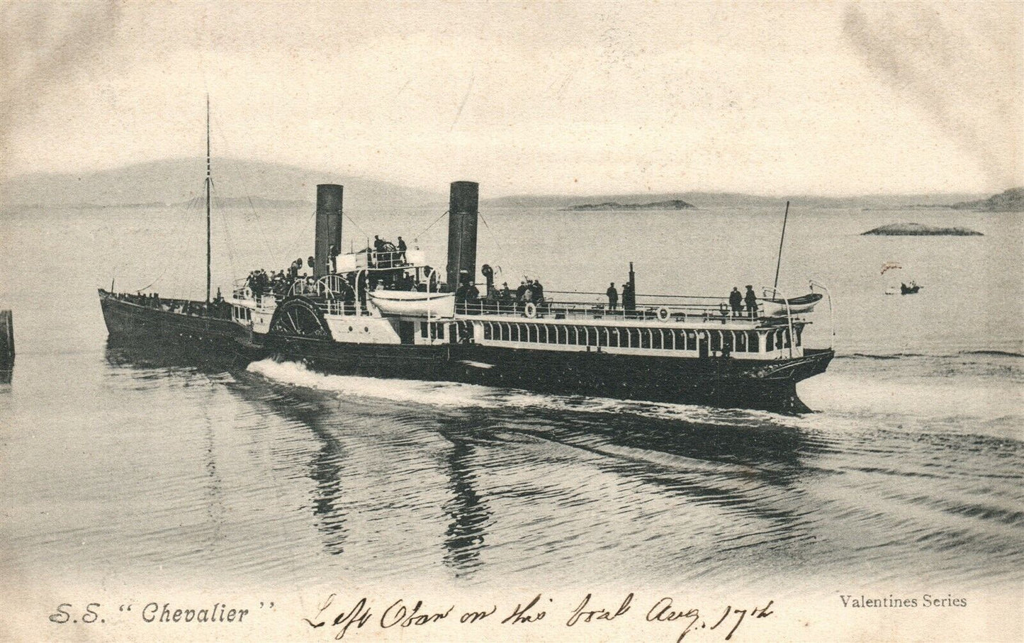 SS CHEVALIER ship ANTIQUE POSTCARD