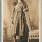 MARTSVILLE OH LADY STUDIO PHOTO ANTIQUE REAL PHOTO POSTCARD RPPC