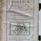 1751 BREVARIUM ROMANUM antique leather w/ brass clasps