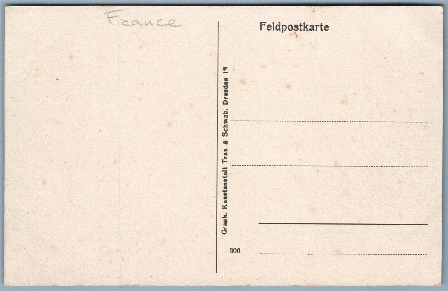 DESTROYED BRIDGE FRANCE MILITARY FELDPOSTKARTE GERMAN ANTIQUE POSTCARD
