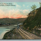 BEAVER RIVER PA RAILROAD TRACKS ANTIQUE POSTCARD