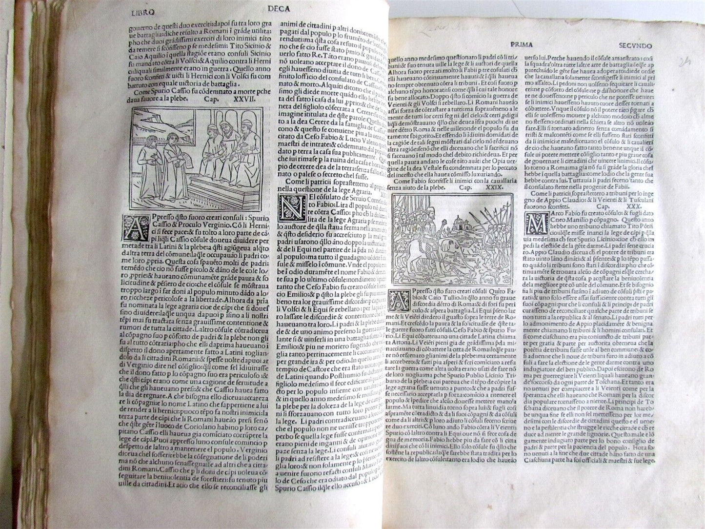 1493 INCUNABULA illustrated TITUS LIVIUS HISTORY antique FOLIO incunable RARE