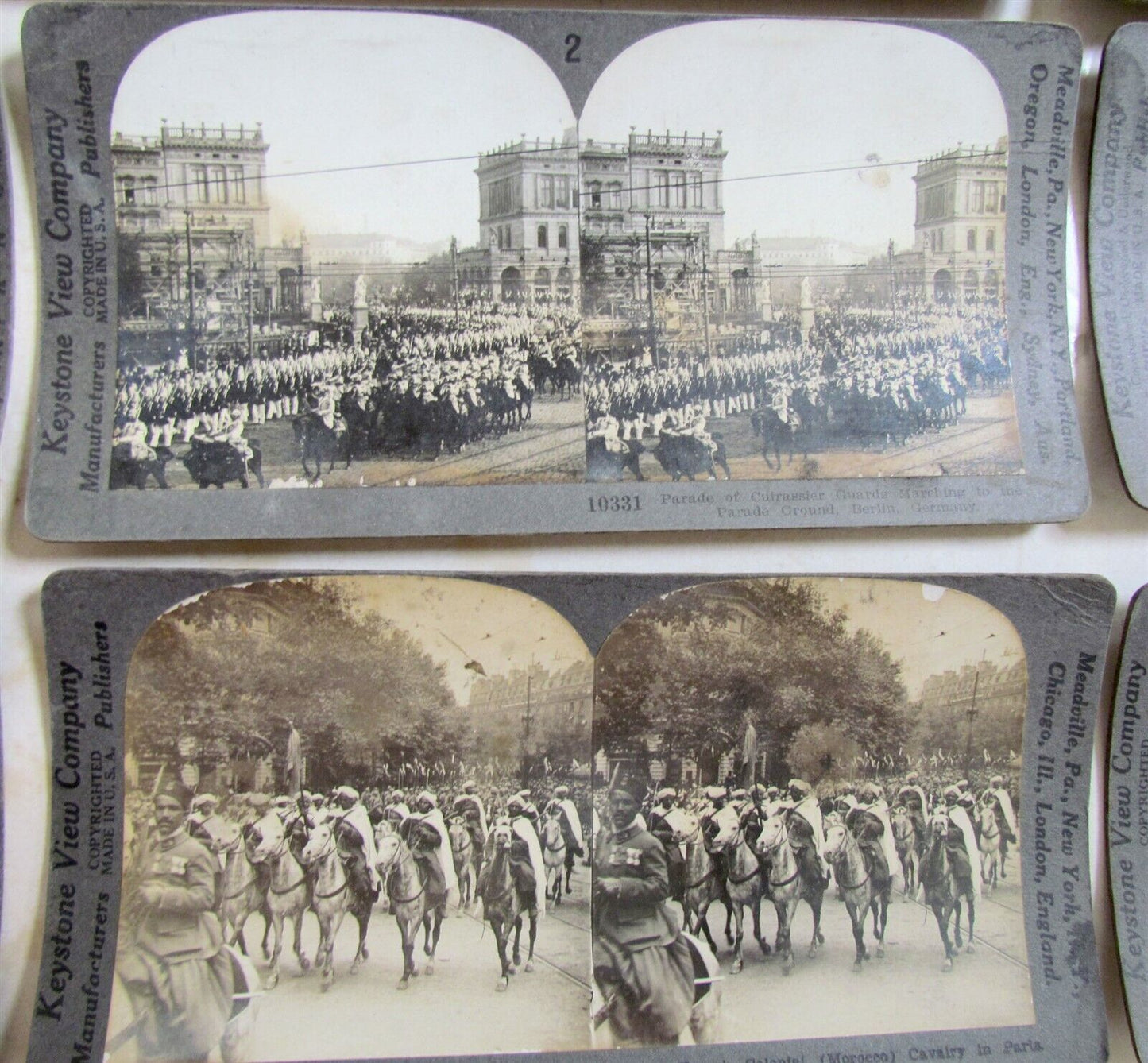 LOT of 9 MILITARY SCENES WWI STEREOVIEW PHOTOS Keystone View Co.