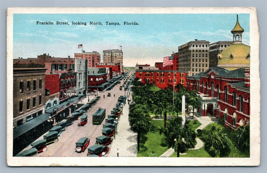 TAMPA FL FRANKLIN STREET ANTIQUE POSTCARD