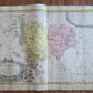 1736 LARGE MAP OF SILESIA POLAND MUNSTERBERGENSIS antique 25 x 4 3/4"