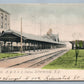 SCHENECTADY NY RAILROAD STATION ANTIQUE POSTCARD railway train depot