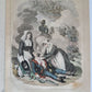 1856 LE ORE CASALINGHE antique FASHION DESIGNS ILLUSTRATED in ITALIAN