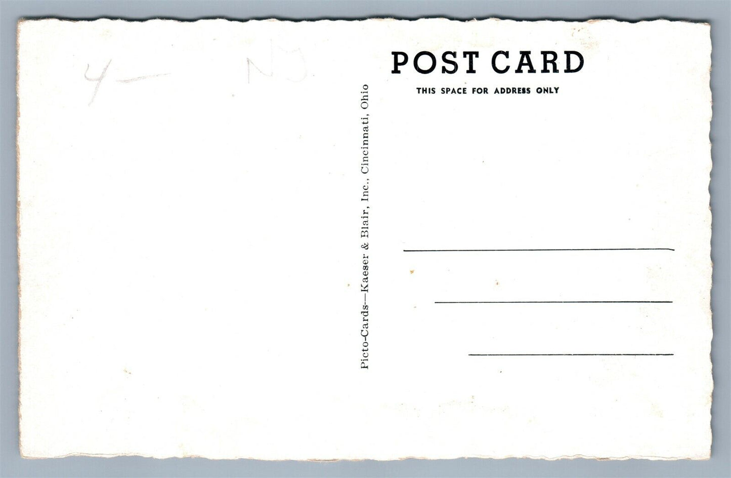 BEACH HAVEN NJ FISHING ANTIQUE POSTCARD